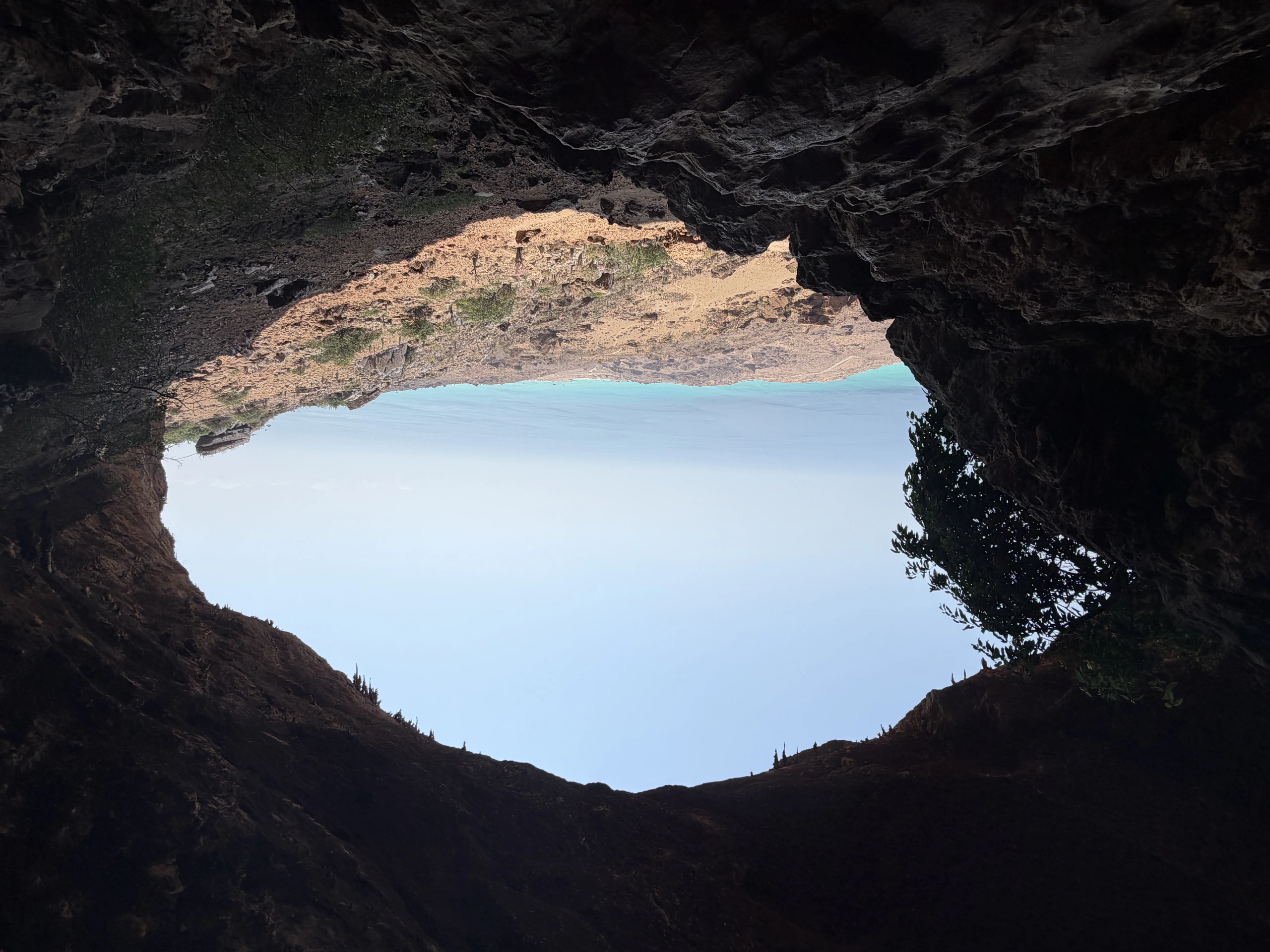Rock formations inside Hoq Cave, Socotra